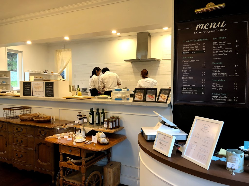 8 Corners Organic Tea Room | 3000 Camp Howdy Road, Belcarra, BC V3H 5B6, Canada | Phone: (778) 955-6880
