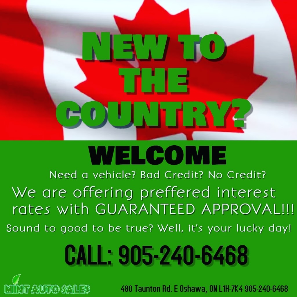 Mint Auto Sales | 450-480 Taunton Rd E, Oshawa, ON L1H 7K4, Canada | Phone: (905) 240-6468