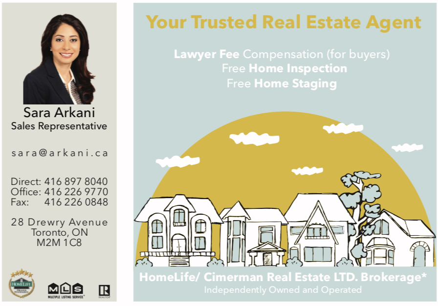 Sara Arkani sales Representative | 28 Drewry Ave, Toronto, ON M2N 1C8, Canada | Phone: (416) 897-8040