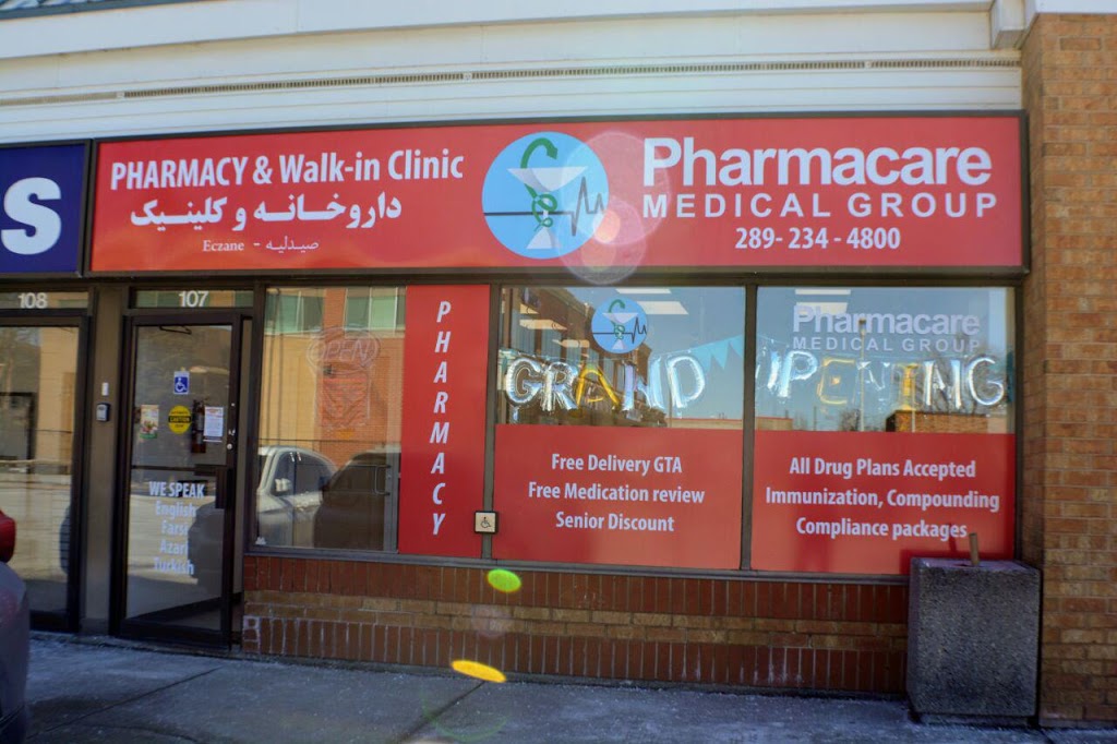 Pharmacy- Pharmacare Medical Group | 13311 Yonge St #107, Richmond Hill, ON L4E 3L6, Canada | Phone: (289) 234-4800