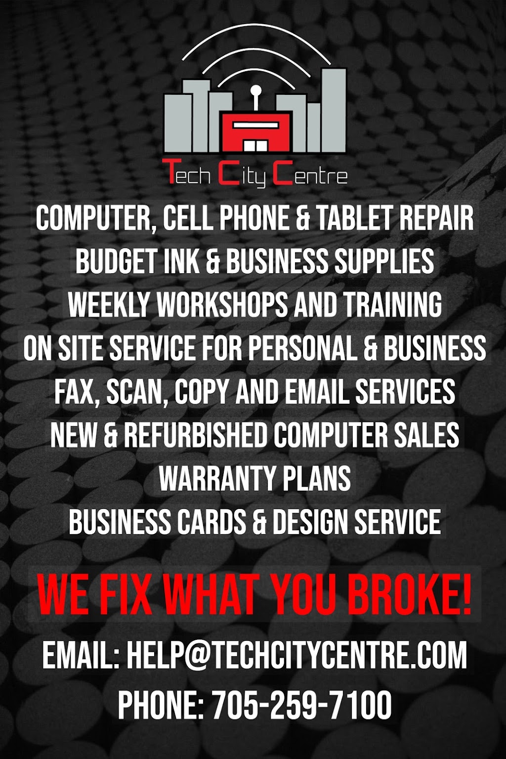 Tech City Centre | 434 West Street N, Orillia, ON L3V 5E8, Canada | Phone: (705) 259-7100