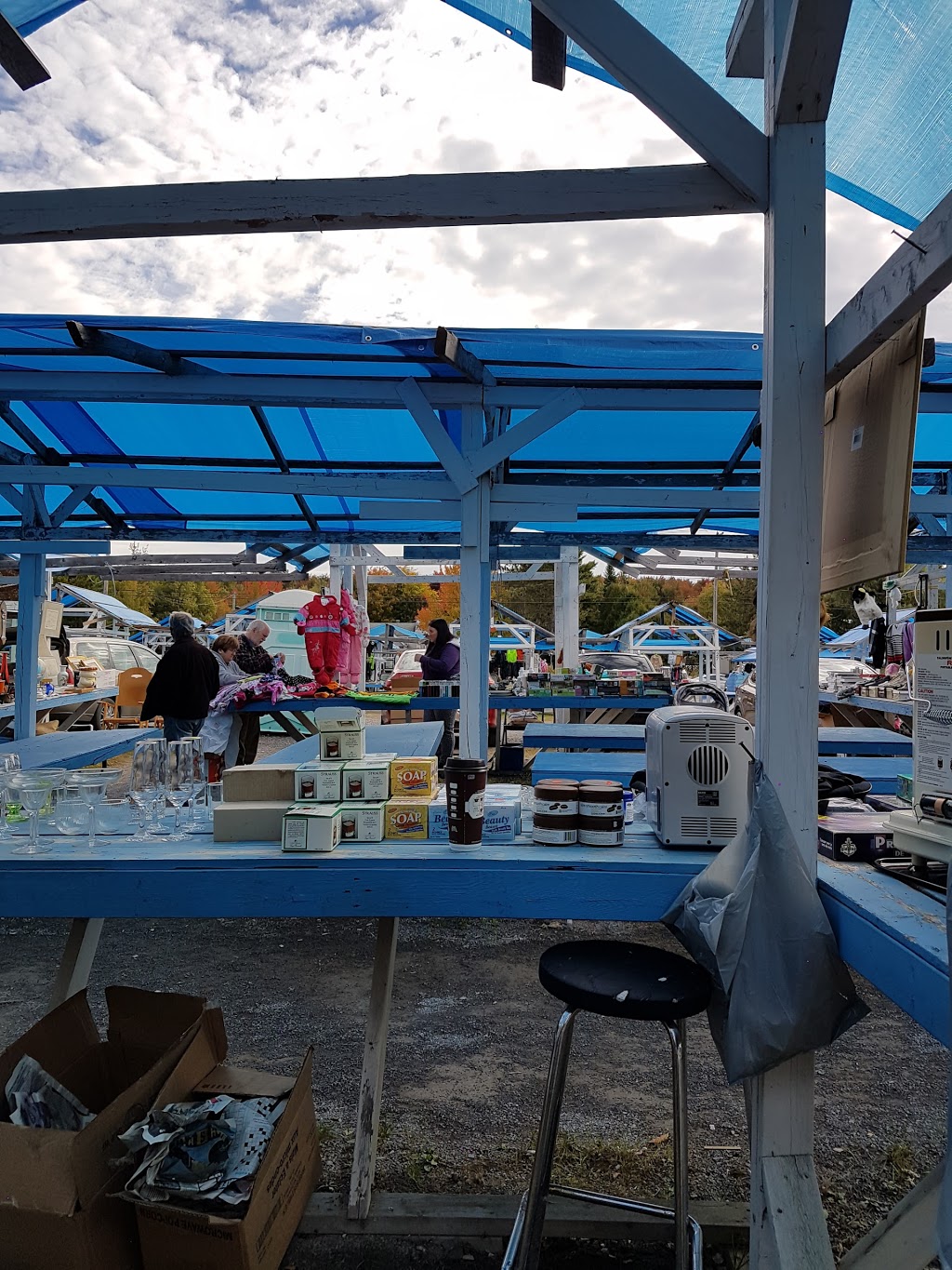 Marché Aux Puces le Toit Bleu | 1300 Chemin Barrette, Saint-Félix-de-Valois, QC J0K 2M0, Canada | Phone: (450) 889-4806