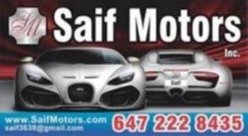Saif Motors Inc | 6720 Hwy 7 unit #1, Woodbridge, ON L4L 1A5, Canada | Phone: (647) 222-8435