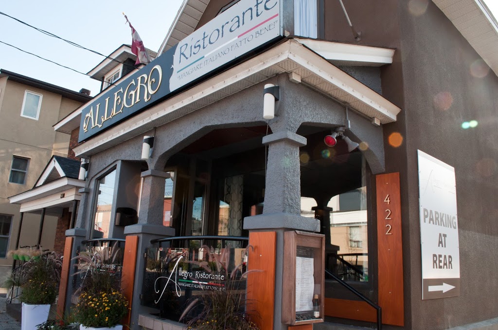 Allegro Ristorante | restaurant | 422 Preston St, Ottawa, ON K1S 4N2, Canada | 6132357454 OR +1 613-235-7454