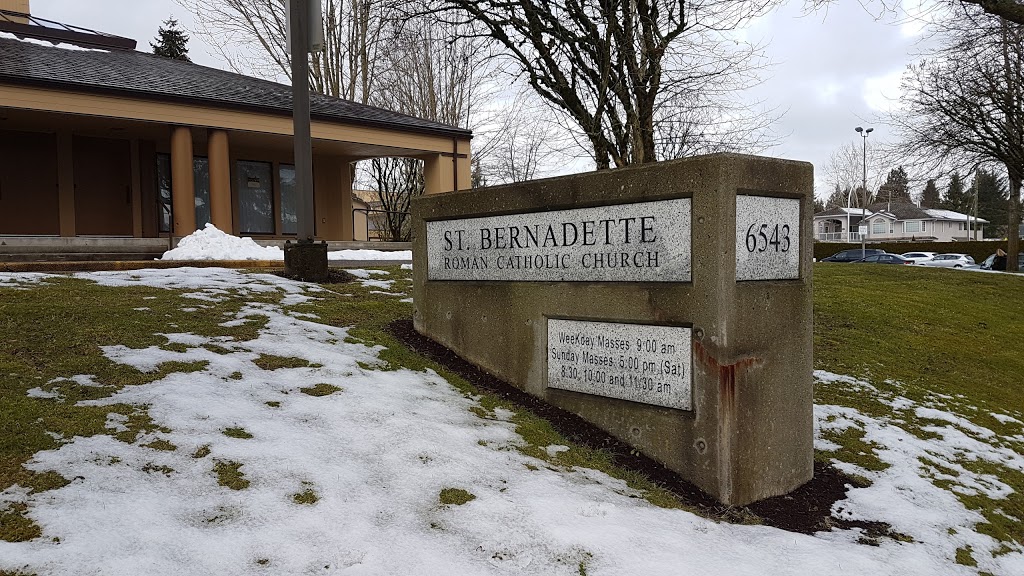 Saint Bernadette Parish | 6543 132 St, Surrey, BC V3W 4L4, Canada | Phone: (604) 596-0566