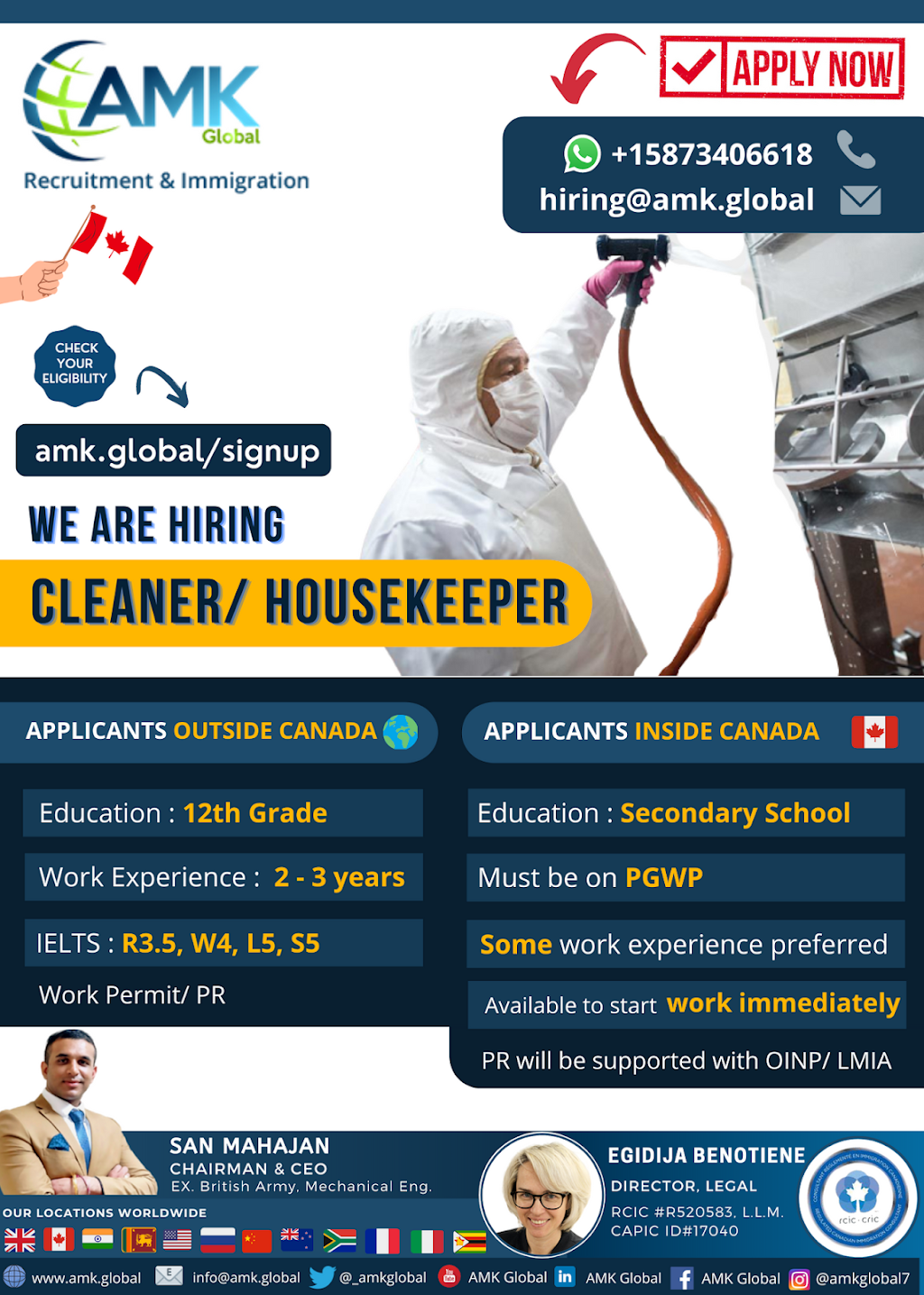 AMK Global Group Limited | 10 Four Seasons Pl Suite 1000, Toronto, ON M9B 6H7, Canada | Phone: (905) 918-0600