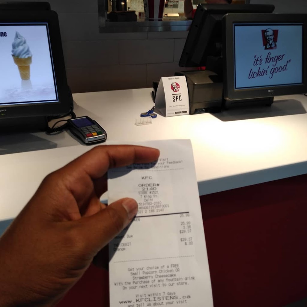 KFC | 7 King St, Delhi, ON N4B 1X5, Canada | Phone: (519) 582-2310
