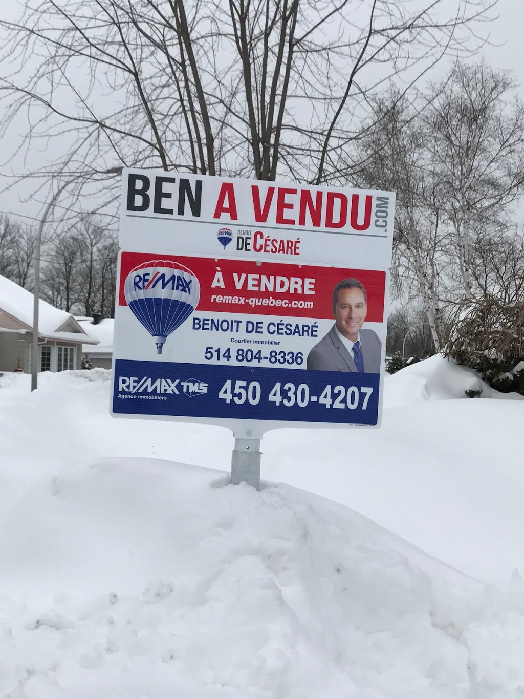 Benoit De Césaré REMAX TMS | 156 Boulevard Curé-Labelle, Sainte-Thérèse, QC J7E 2W3, Canada | Phone: (514) 804-8336
