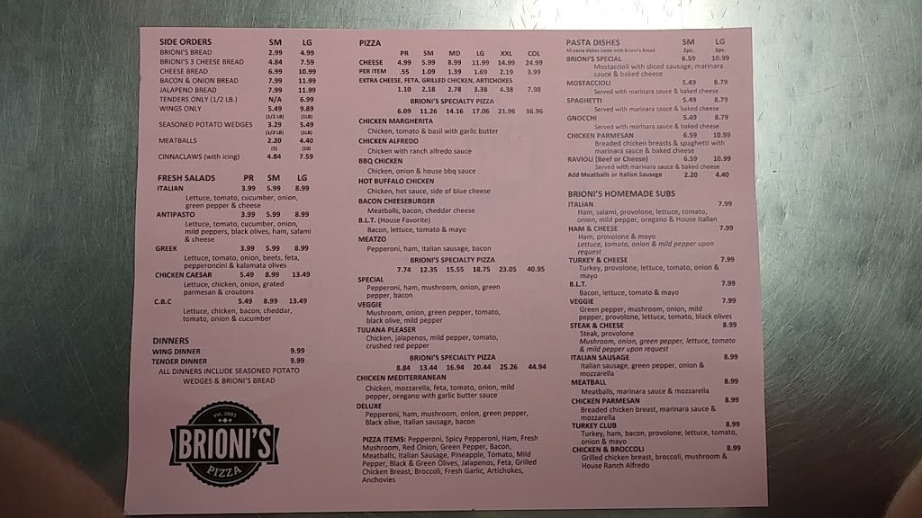 Brionis Pizza | 36643 Jefferson Ave, Harrison Charter Township, MI 48045, USA | Phone: (586) 468-0700