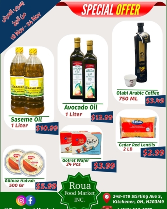 Rou A Food Market | 248 Stirling Ave S, Kitchener, ON N2G 4L1, Canada | Phone: (519) 208-2277