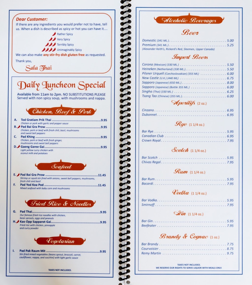 Sala Thai Cuisine | 2666 Alta Vista Dr, Ottawa, ON K1V 7T4, Canada | Phone: (613) 521-1102
