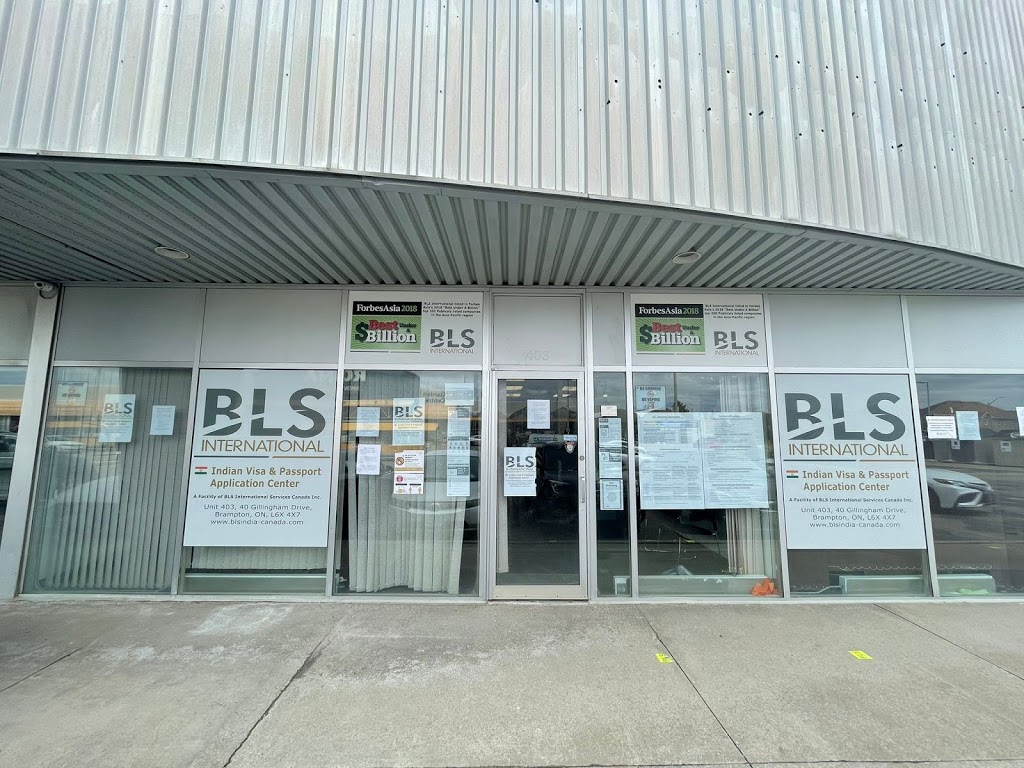 BLS International Services Canada Inc. | point of interest | 40 Gillingham Dr Unit 403, Brampton, ON L6X 4X7, Canada | 4163072237 OR +1 416-307-2237