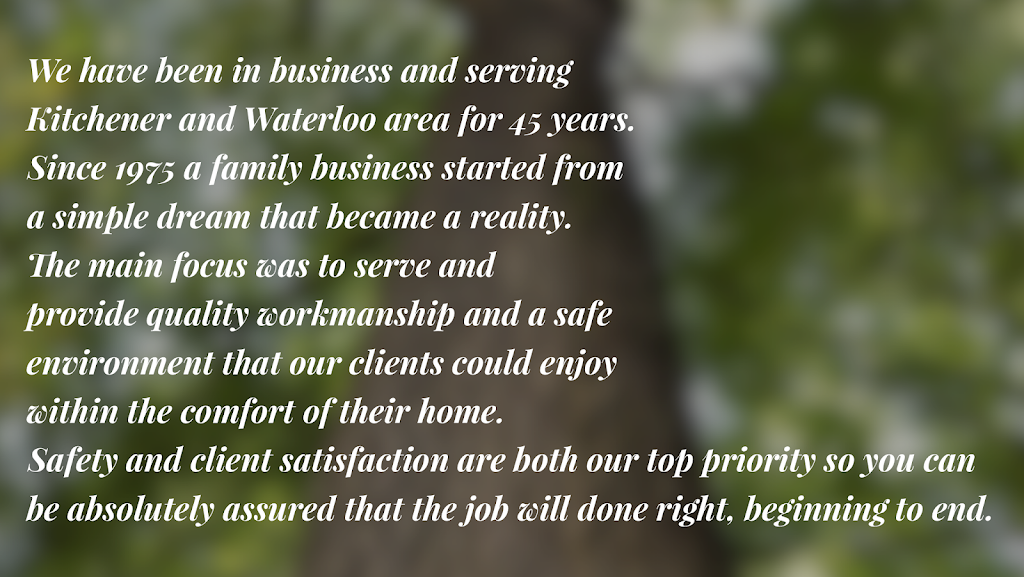 A - 1 Year Round Tree Service | 15 Dunsmere Dr, Kitchener, ON N2E 2H6, Canada | Phone: (226) 339-8301