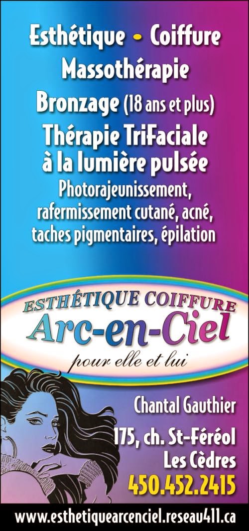 Esthétique Coiffure Arc-en-Ciel | 175 Chemin Saint-Féréol, Les Cèdres, QC J7T 1J7, Canada | Phone: (450) 452-2415