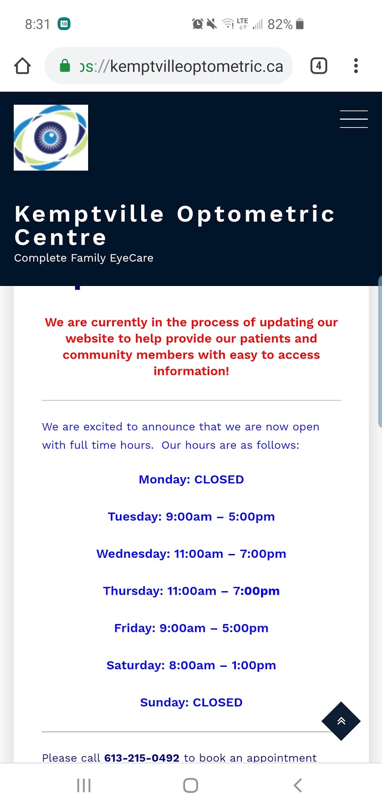 Kemptville Optometric Centre | 2674 County Rd 43, Kemptville, ON K0G 1J0, Canada | Phone: (613) 215-0492