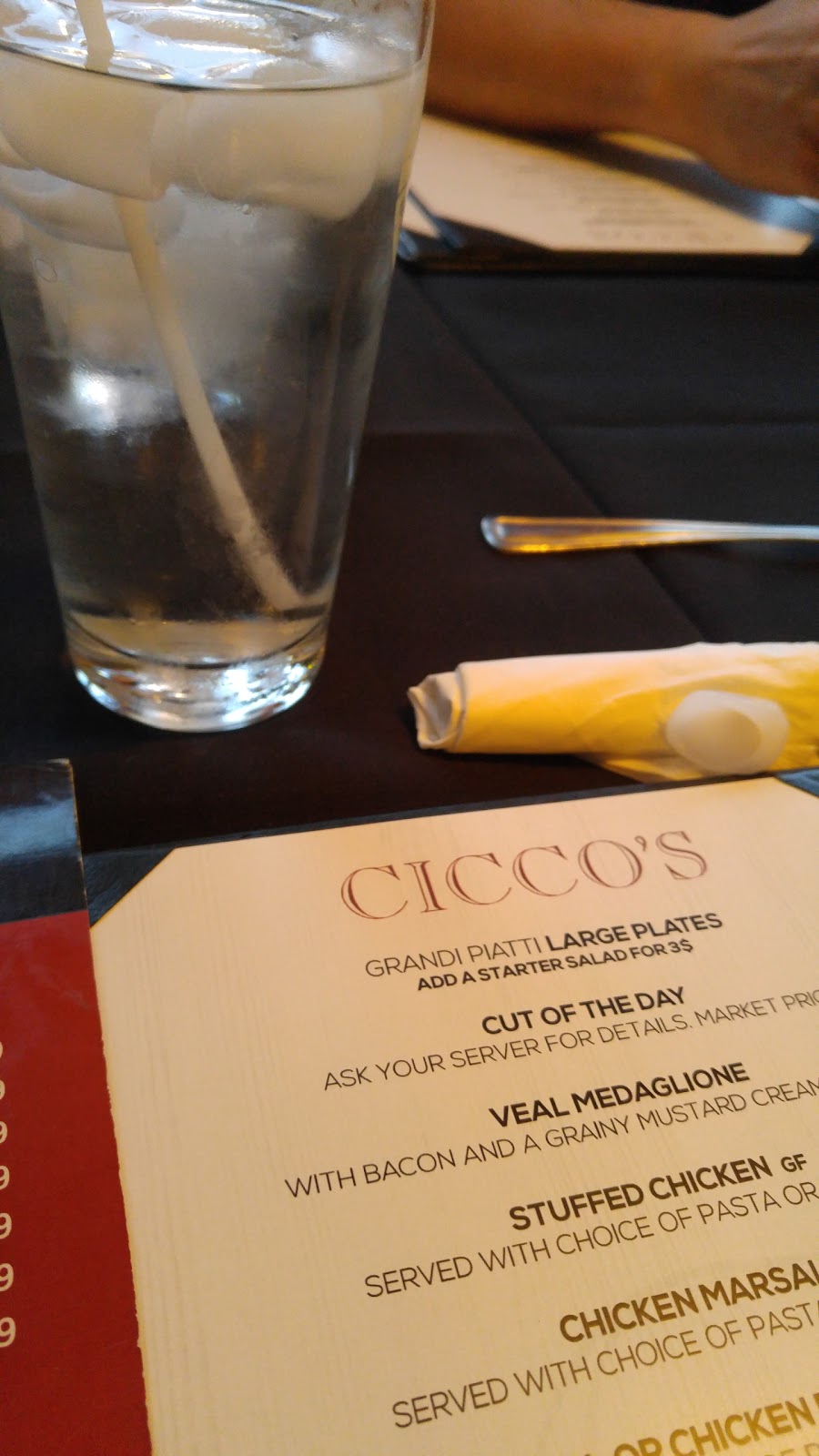 Ciccos Ristorante Minesing | 1630 George Johnston Rd, Minesing, ON L0L 1Y0, Canada | Phone: (705) 722-0001
