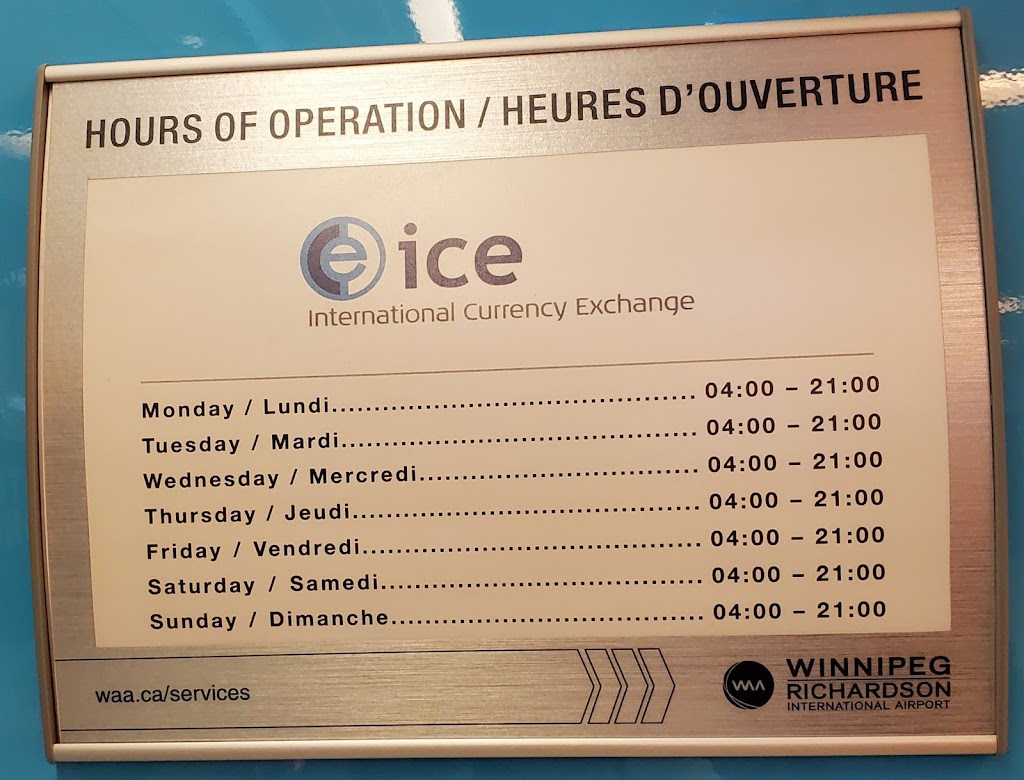ICE International Currency Exchange | 1970 Wellington Ave, Winnipeg, MB R3H 0E3, Canada | Phone: (833) 919-0823