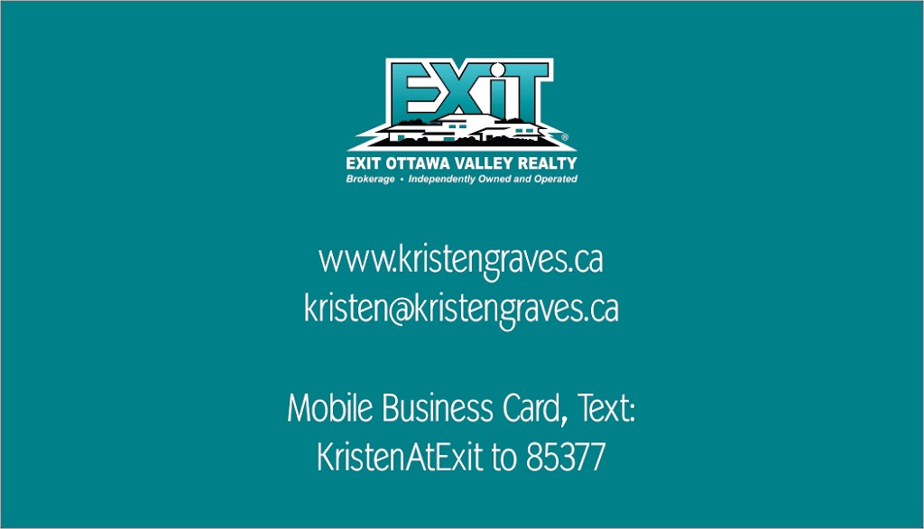 Kristen Graves Kuiack EXIT Ottawa Valley Realty | 19565 Opeongo Line Unit B, Barrys Bay, ON K0J 1B0, Canada | Phone: (613) 633-2136