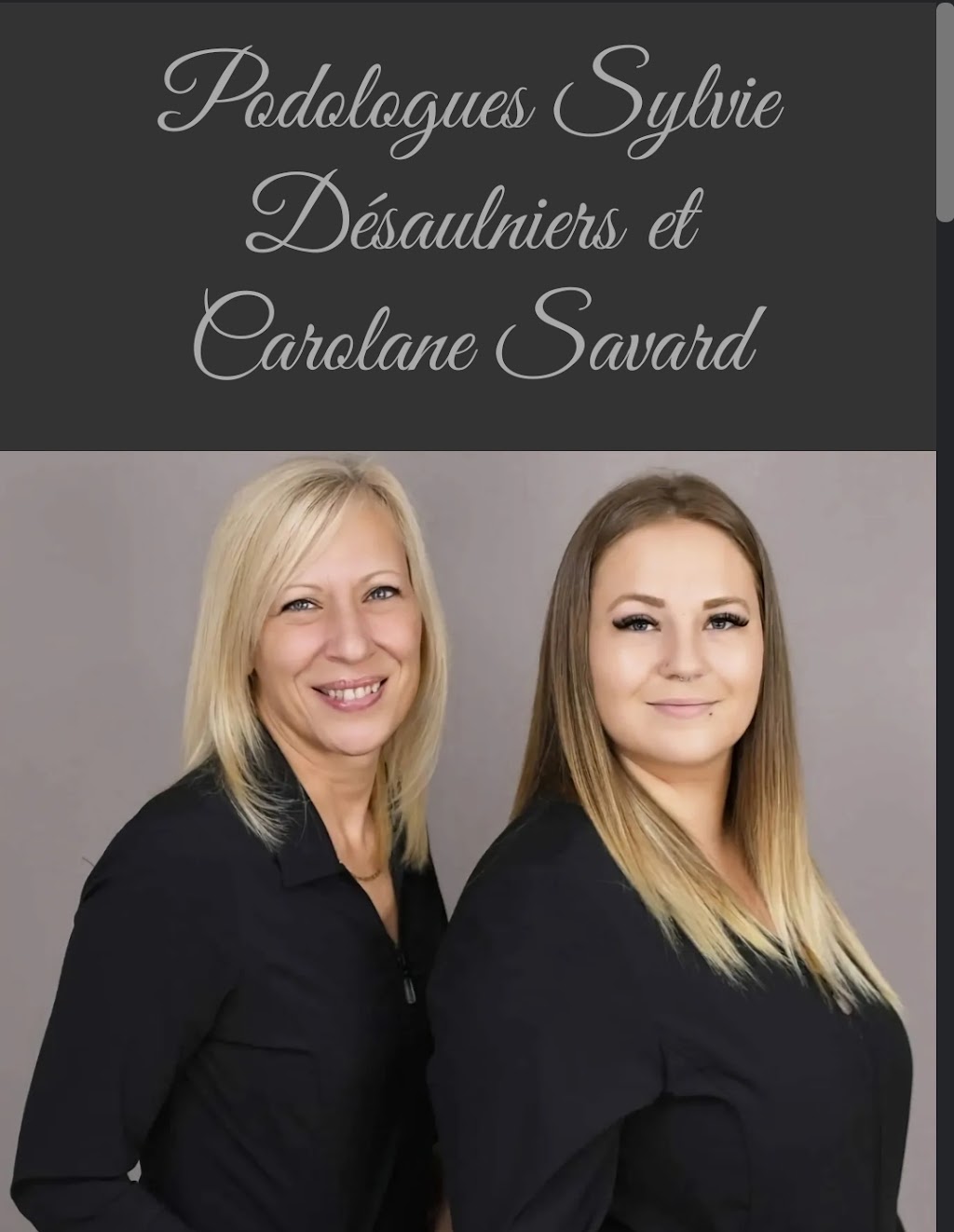 Podologues Sylvie Désaulniers et Carolane Savard | 5281 Rang Saint-Mathieu, Lac-à-la-Tortue, QC G0X 1L0, Canada | Phone: (819) 537-5747