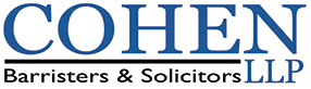 Cohen LLP, Barristers & Solicitors | 41 Wynford Dr, Toronto, ON M3C 1K1, Canada | Phone: (416) 380-7550
