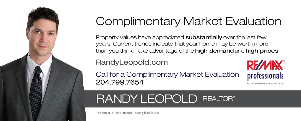 RE/MAX professionals: Randy Leopold | 1601 Buffalo Pl, Winnipeg, MB R3T 3K7, Canada | Phone: (204) 799-7654