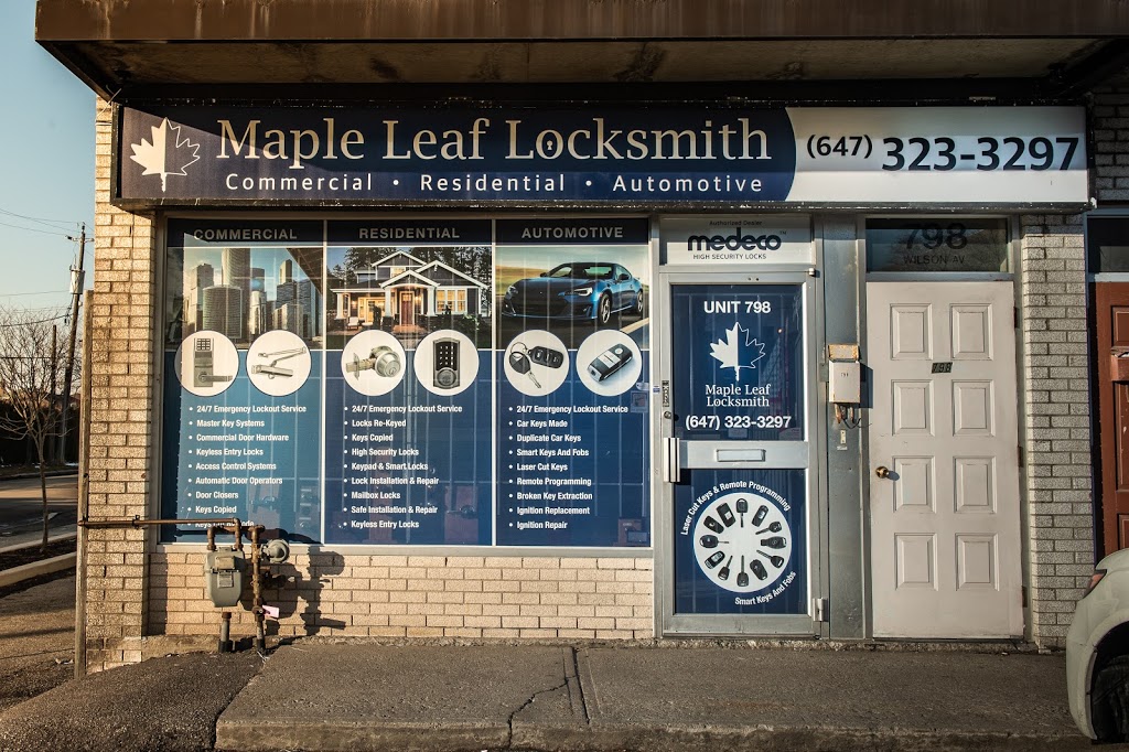Maple Leaf Locksmith | 798 Wilson Ave, Toronto, ON M3K 1E2, Canada | Phone: (647) 323-3297