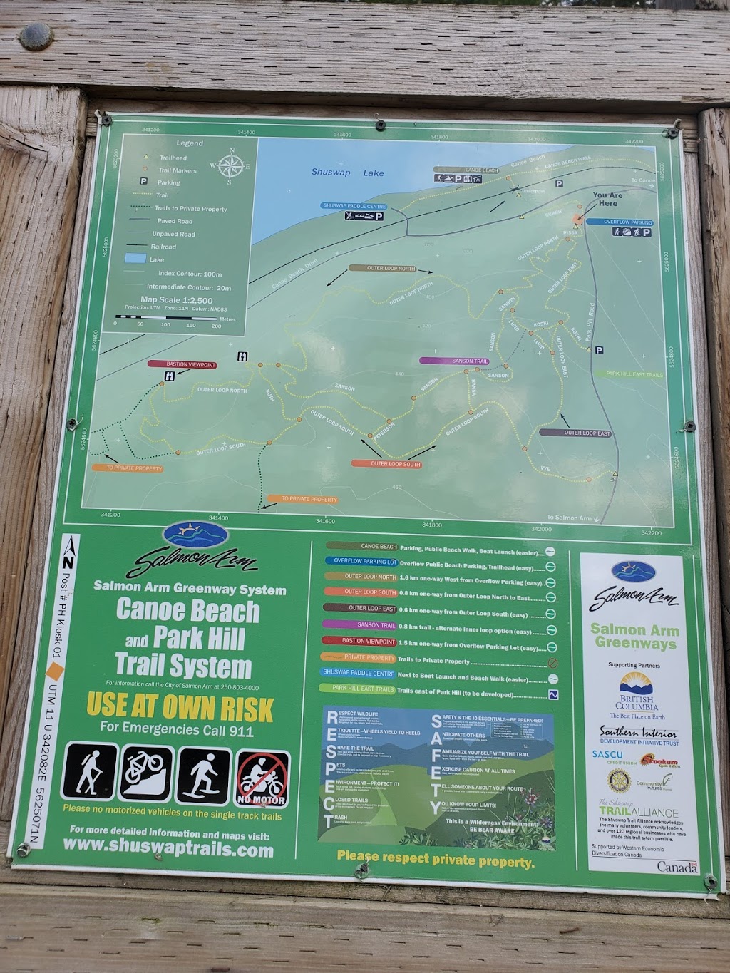 Park Hill Trail System | 6699 Parkhill Rd NE, Salmon Arm, BC V1E 2A9, Canada | Phone: (250) 804-1964