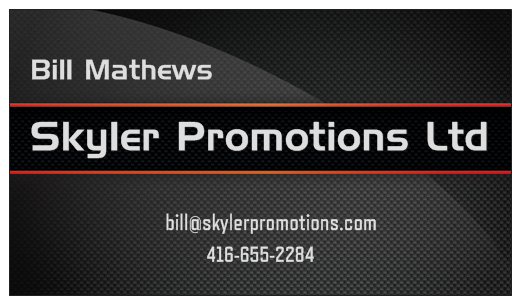 Skyler Promotions Ltd | 262 Osmond Crescent, Newmarket, ON L3Y 7L3, Canada | Phone: (416) 655-2284