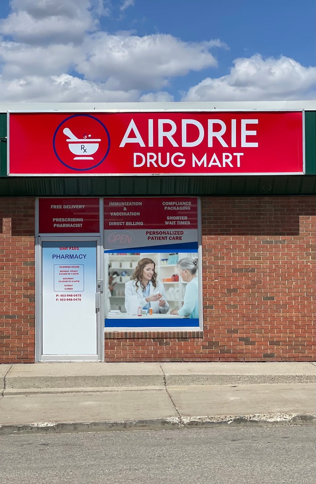 Airdrie Drug Mart | health | 124 1 Ave NE #101, Airdrie, AB T4B 0R4, Canada | 4039480475 OR +1 403-948-0475
