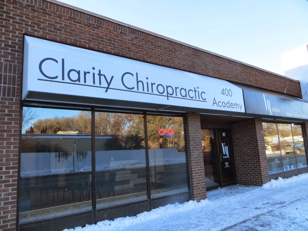 Clarity Chiropractic Winnipeg | 400 Academy Rd, Winnipeg, MB R3N 0P4, Canada | Phone: (204) 487-0049