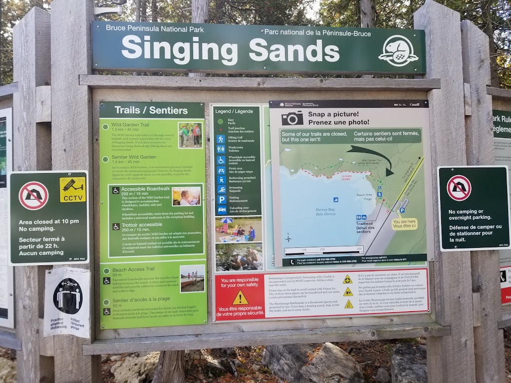 Singing Sands Lot | 126 Dorcas Bay Rd, Tobermory, ON N0H 2R0, Canada | Phone: (519) 596-2233