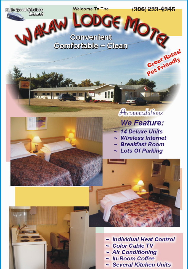 Wakaw Lodge Motel | Hwy 2, Wakaw, SK S0K 4P0, Canada | Phone: (306) 233-4345