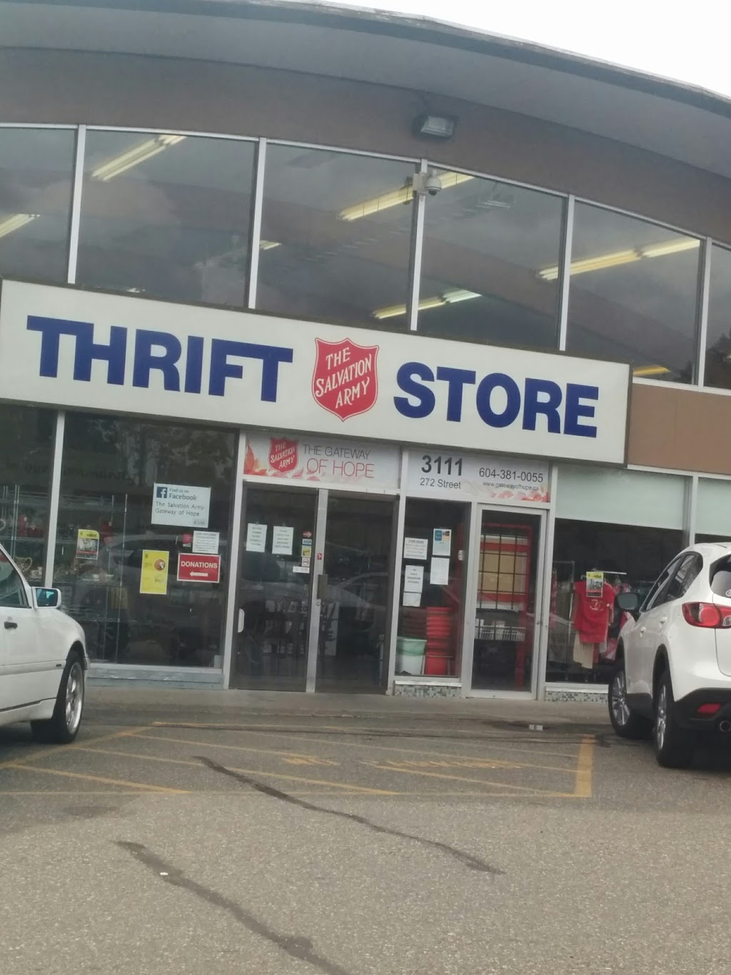 Salvation Army Thrift Store | store | 3111 272 St, Aldergrove, BC V4W 3R9, Canada | 6043810055 OR +1 604-381-0055