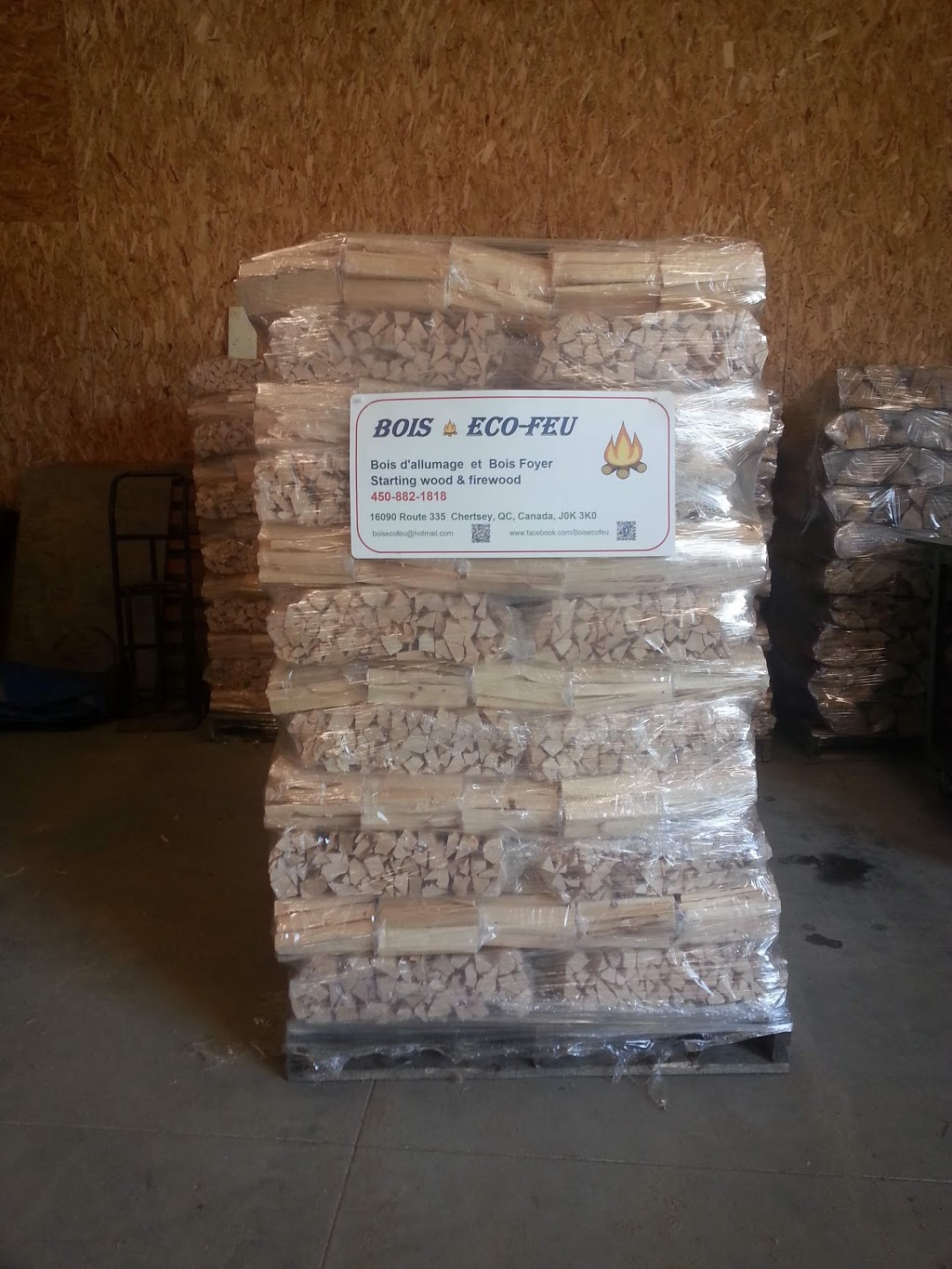 Bois Eco-Feu | 16090 QC-335, Chertsey, QC J0K 3K0, Canada | Phone: (450) 882-1818
