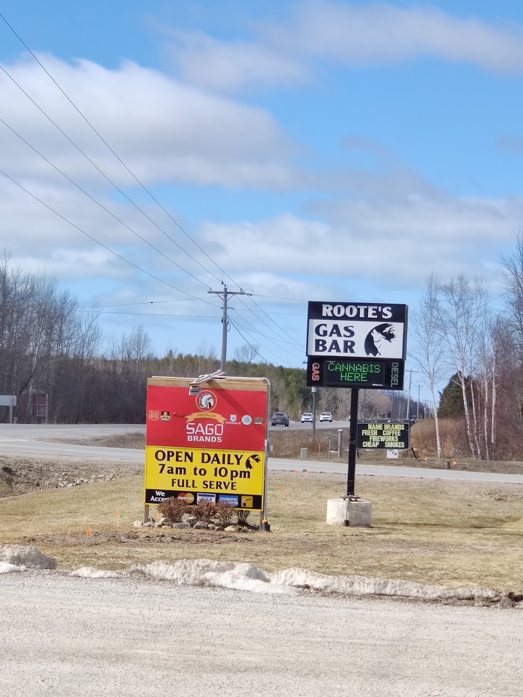 ROOTES GAS BAR | gas station | 6 Scotch Settlement Rd, Southampton, ON N0H 2L0, Canada | 5197972212 OR +1 519-797-2212