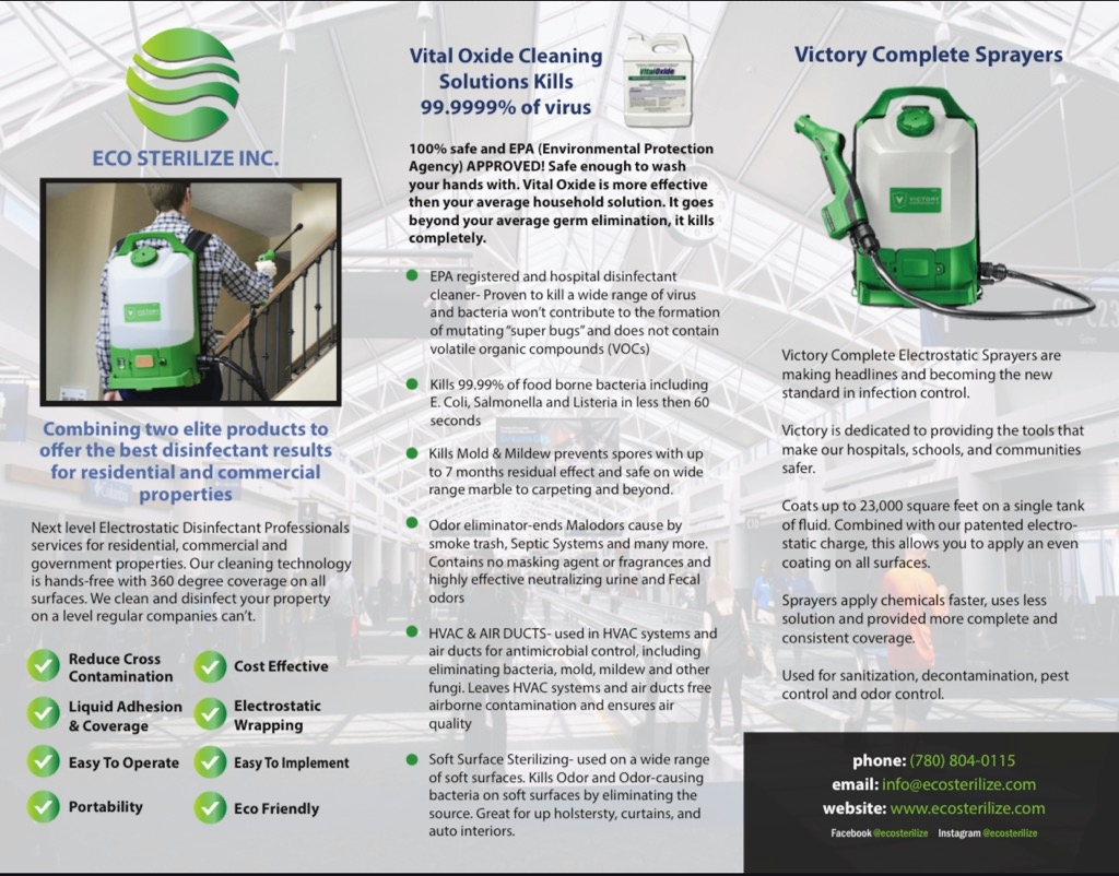 EcoSterilize Inc | 4350 23 St NW, Edmonton, AB T6T 1X8, Canada | Phone: (780) 804-0115