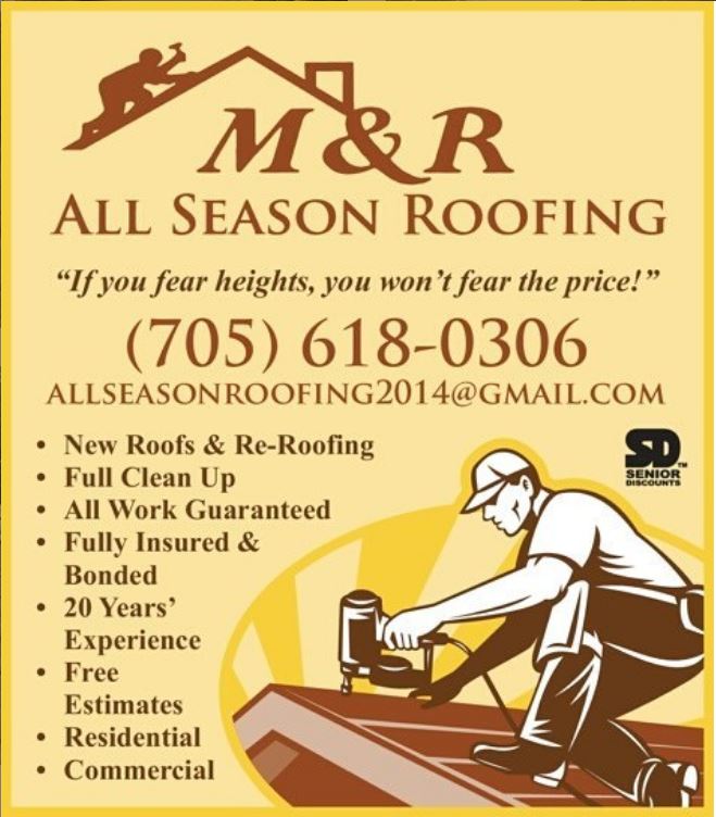 All Season Roofing | 29 Laren St, Wahnapitae, ON P0M 3C0, Canada | Phone: (705) 618-0306