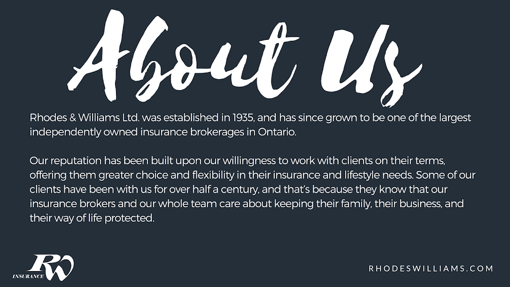 Rhodes & Williams Insurance Brokers | 1050 Morrison Dr, Ottawa, ON K2H 8K7, Canada | Phone: (613) 226-6590