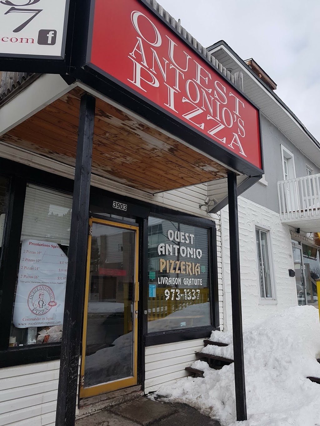 Ouest Antonios Pizza | 3903 Boulevard Lévesque O, Laval, QC H7W 2P1, Canada | Phone: (450) 973-1337