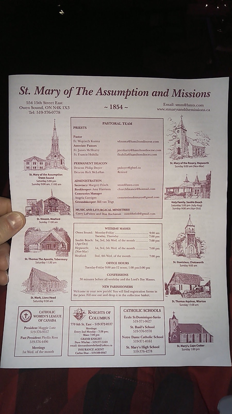 Holy Family Catholic Church | 403 Lakeshore Blvd N, Sauble Beach, ON N0H 2G0, Canada | Phone: (519) 376-0778
