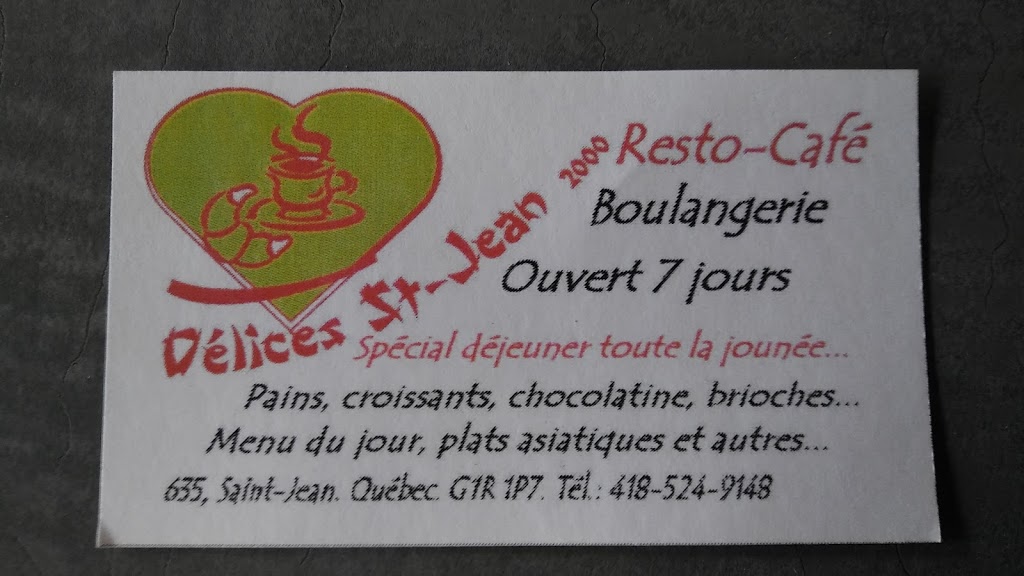 Délices Saint-Jean 2000 | 635 Rue Saint-Jean, Québec, QC G1R 1P7, Canada | Phone: (418) 524-9148