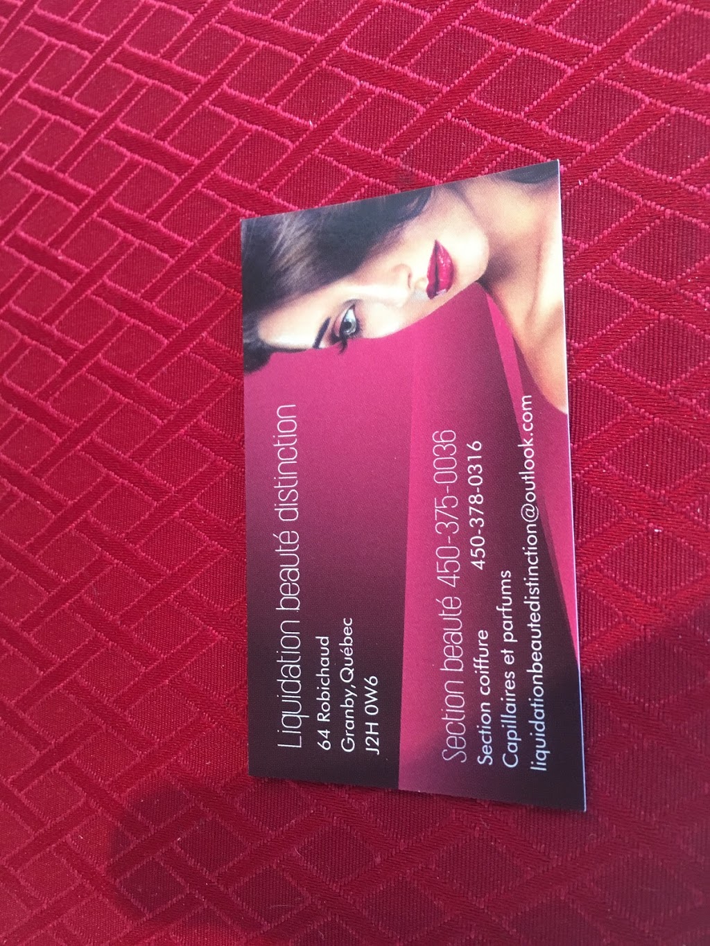 Liquidation beauté distinction | 64 Rue Robichaud, Granby, QC J2H 0W6, Canada | Phone: (450) 375-0036