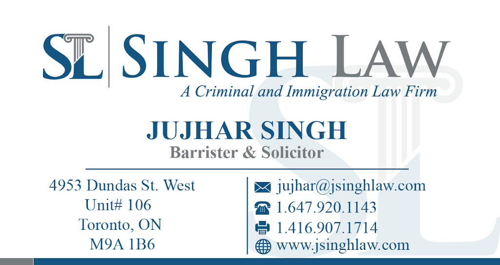 Singh Law | 81 Zenway Blvd Suite 2, Woodbridge, ON L4H 0S5, Canada | Phone: (647) 920-1143