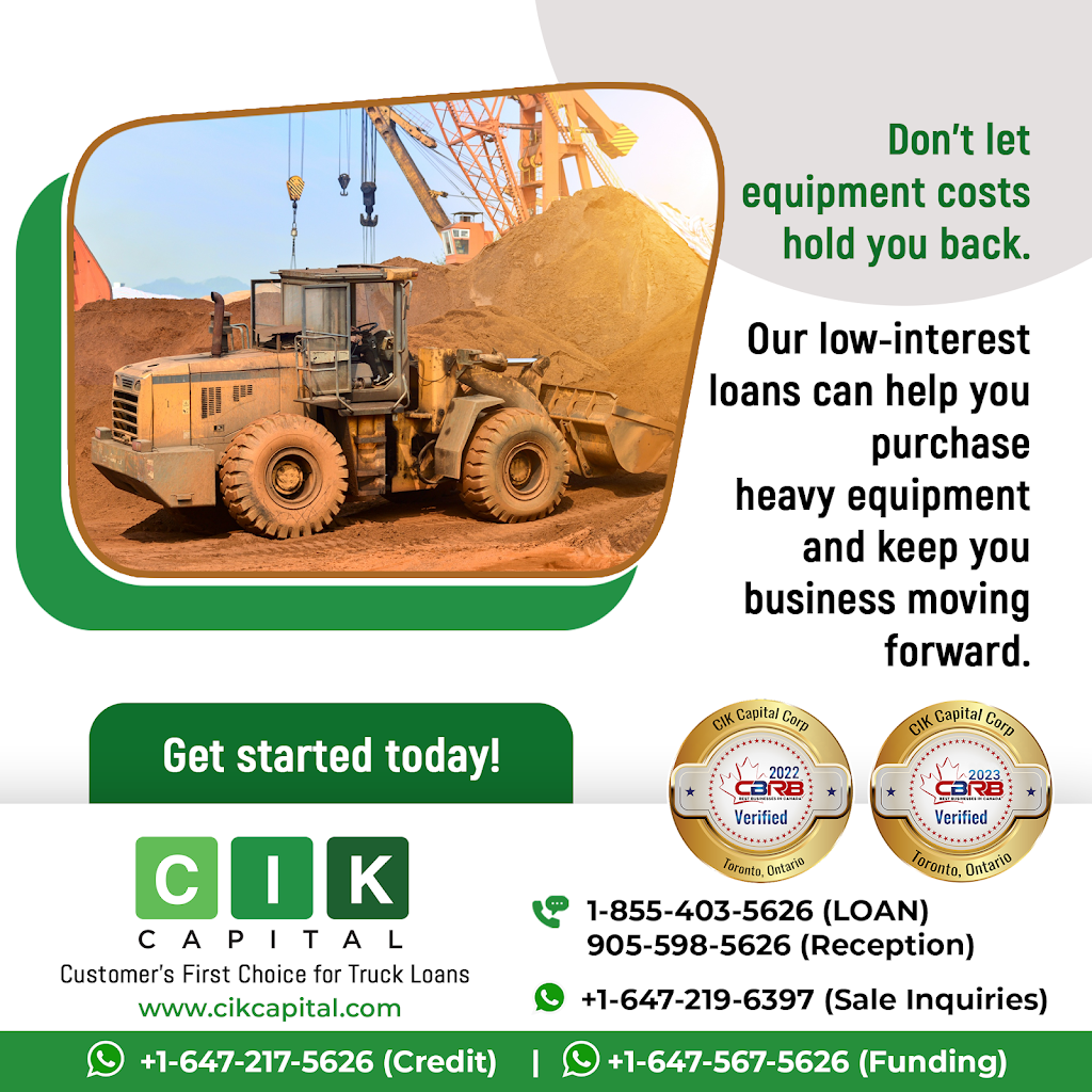 CIK Capital | 6921 Steeles Ave W Unit #8, Etobicoke, ON M9W 6T5, Canada | Phone: (905) 598-5626