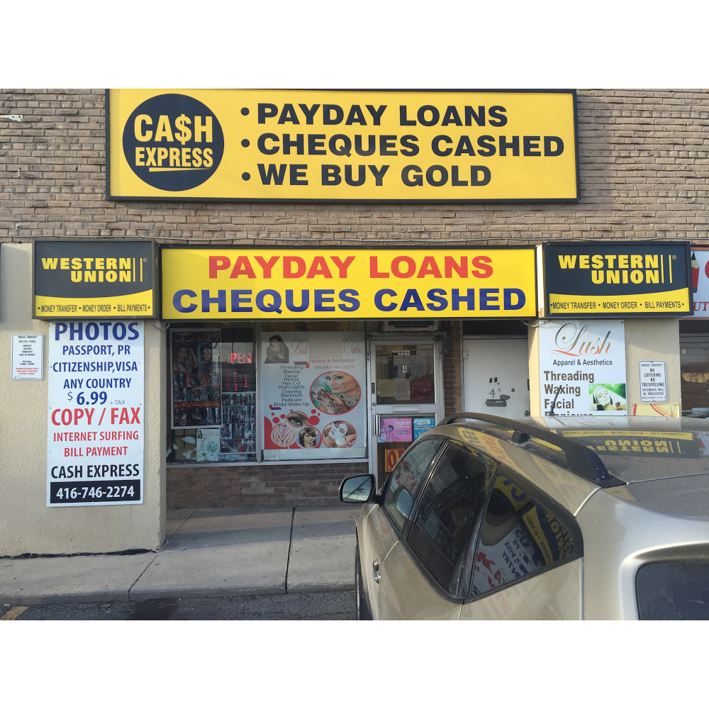 Ca$h Express | point of interest | 4 Rexdale Blvd, Etobicoke, ON M9W 1N6, Canada | 4167462274 OR +1 416-746-2274