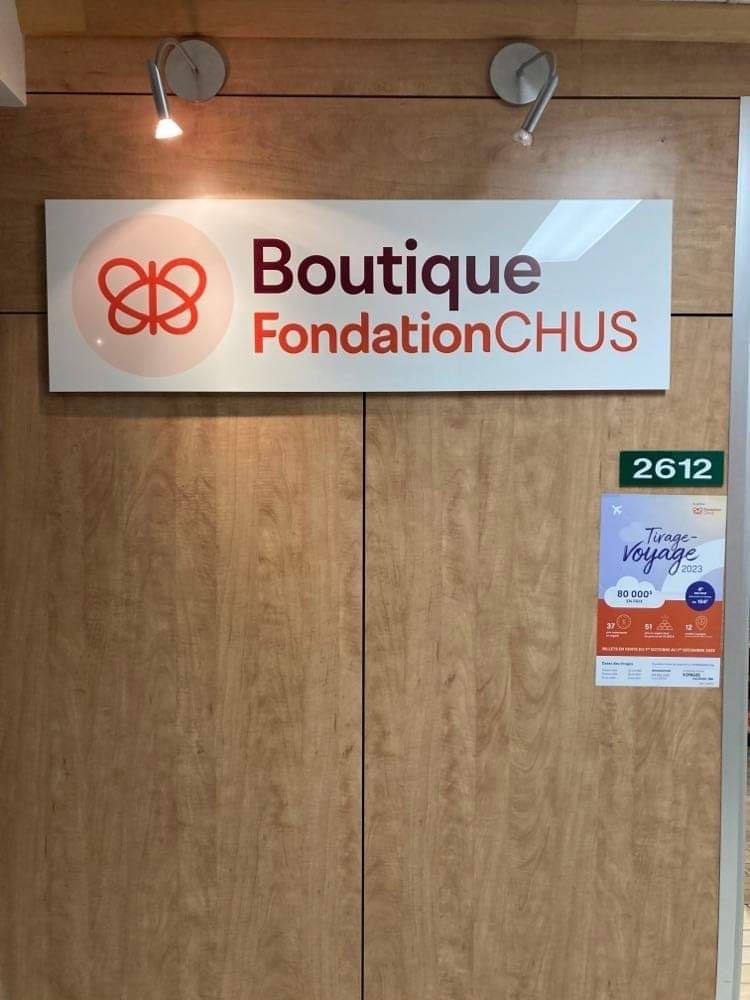 Boutique Fondation CHUS | Hôpital, 3001 12e Avenue N Local 2612, Sherbrooke, QC J1H 5N4, Canada | Phone: (819) 820-6450 ext. 14375