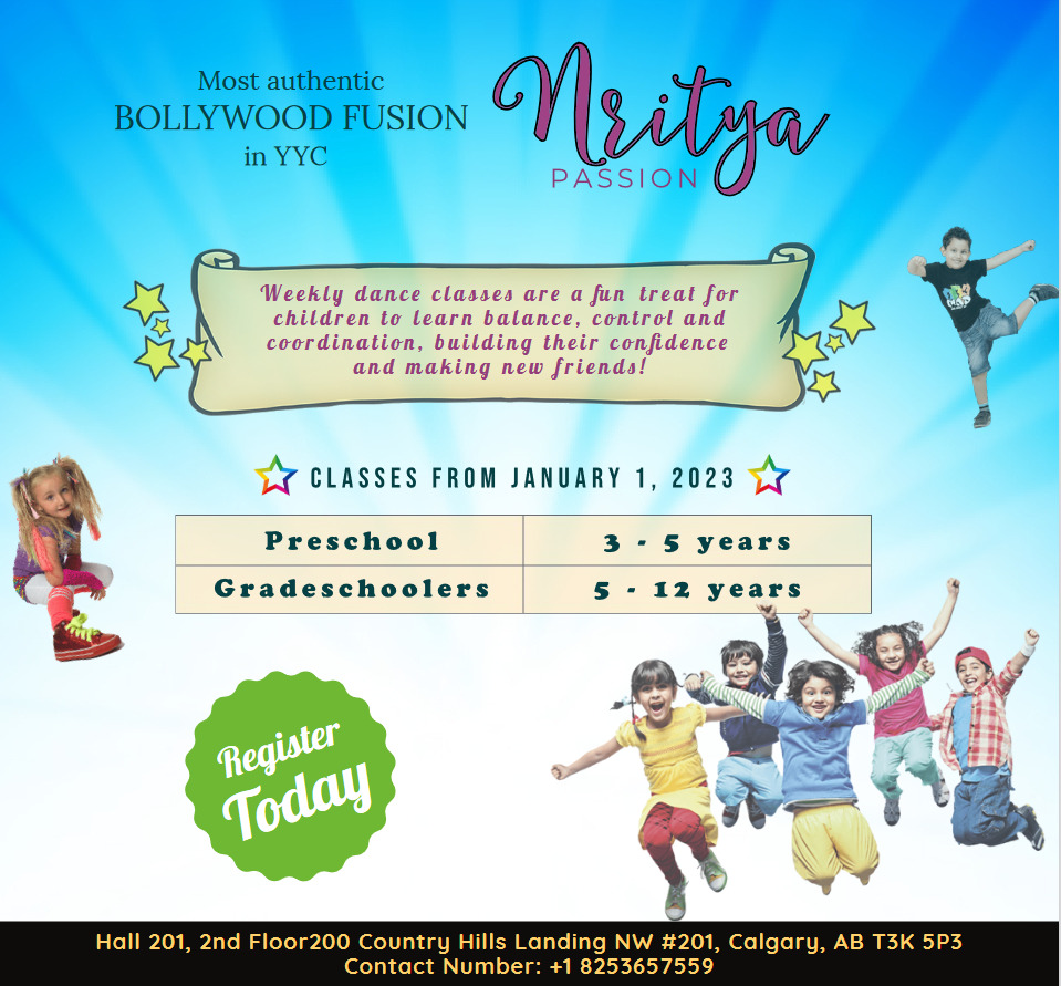 Nritya Passion Dance Classes | 200 Country Hills Landing NW Studio B, Hall 201, Calgary, AB T3K 5P3, Canada | Phone: (825) 365-7559