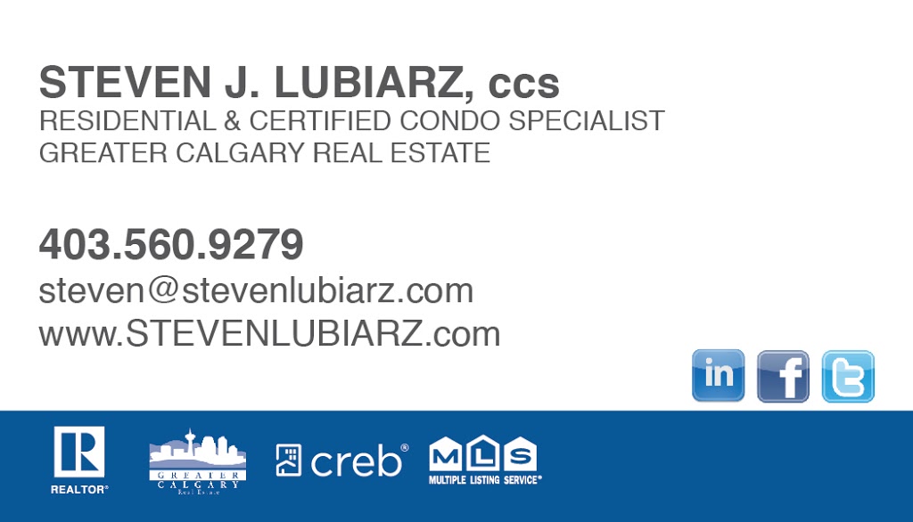 Steven Lubiarz, Greater Calgary Real Estate | Box 206, 5149 Country Hills Blvd NW #234, Calgary, AB T3A 5K8, Canada | Phone: (403) 560-9279