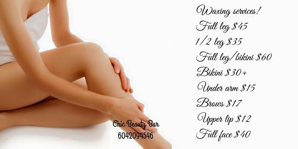 Chic Beauty Bar | 400 Capilano Rd #3, Port Moody, BC V3H 0E1, Canada | Phone: (604) 209-4546