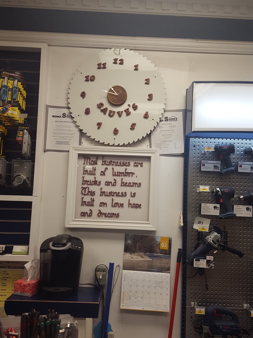 RONA Sauves Home Centre Ltd | 581 Railway Ave, Belle River, ON N0R 1A0, Canada | Phone: (519) 728-2940